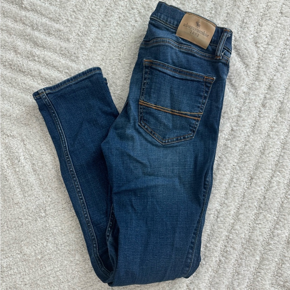 Abercrombie Kids Skinny Dark Denim Jeans -  Size 15/16